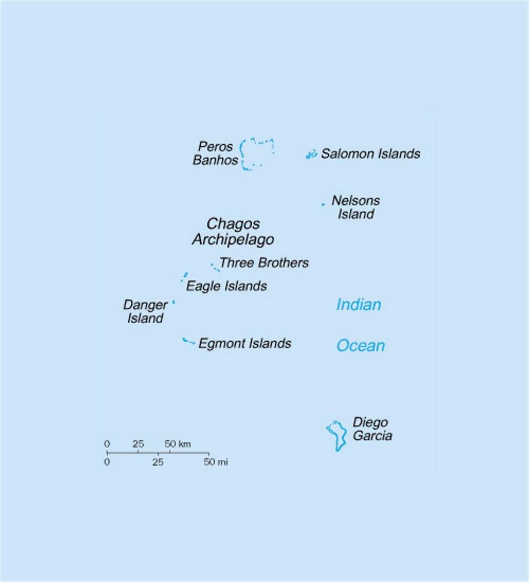 Small political map of British Indian Ocean Territory