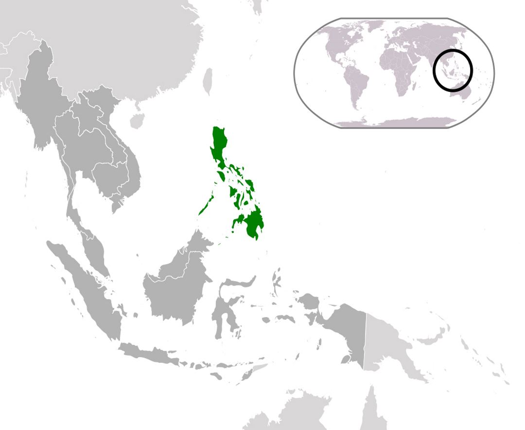 Detailed location map of Philippines