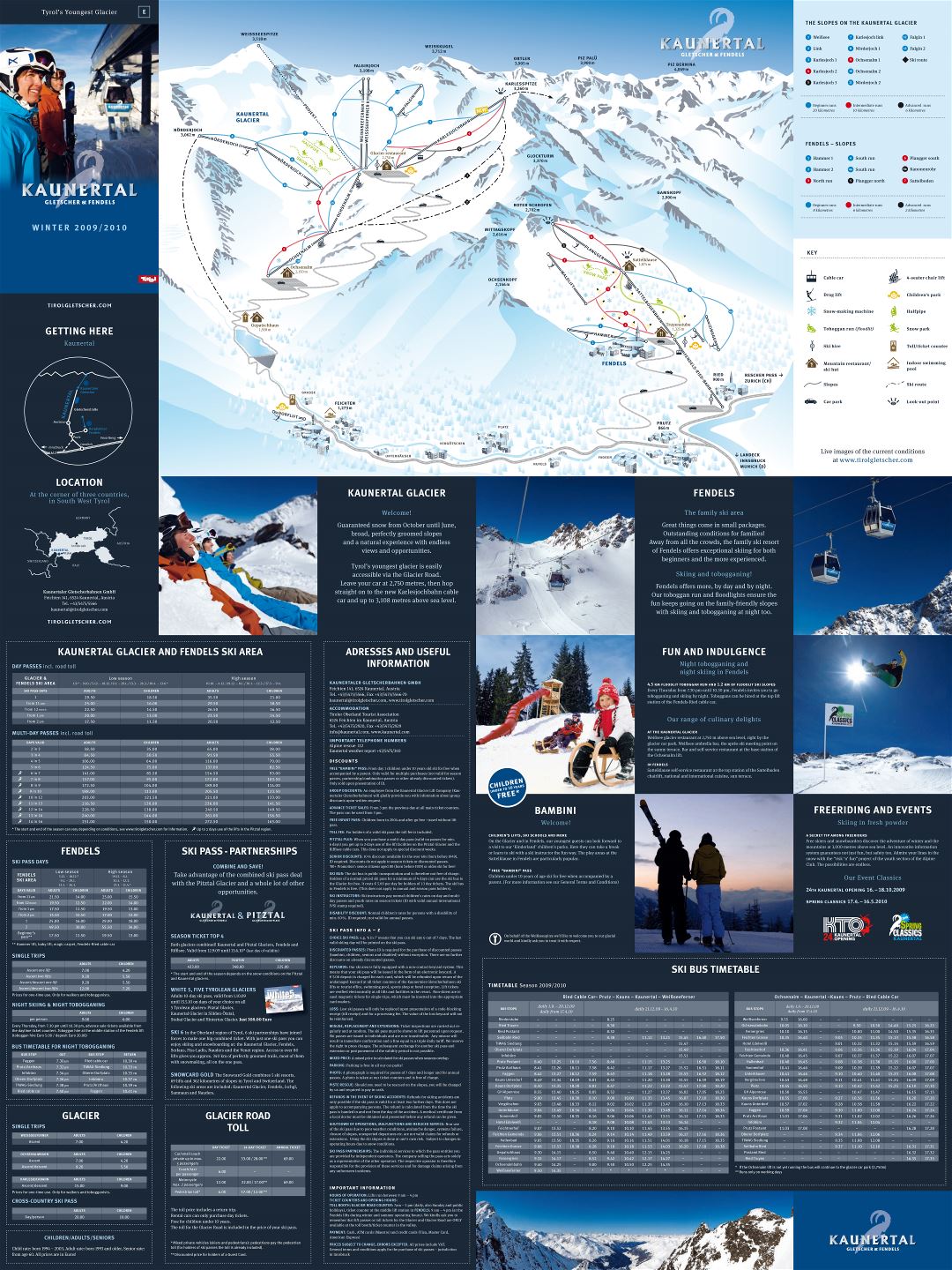 Large scale Gletscher - Fendels, Kaunertal Ski Resort guide - 2009