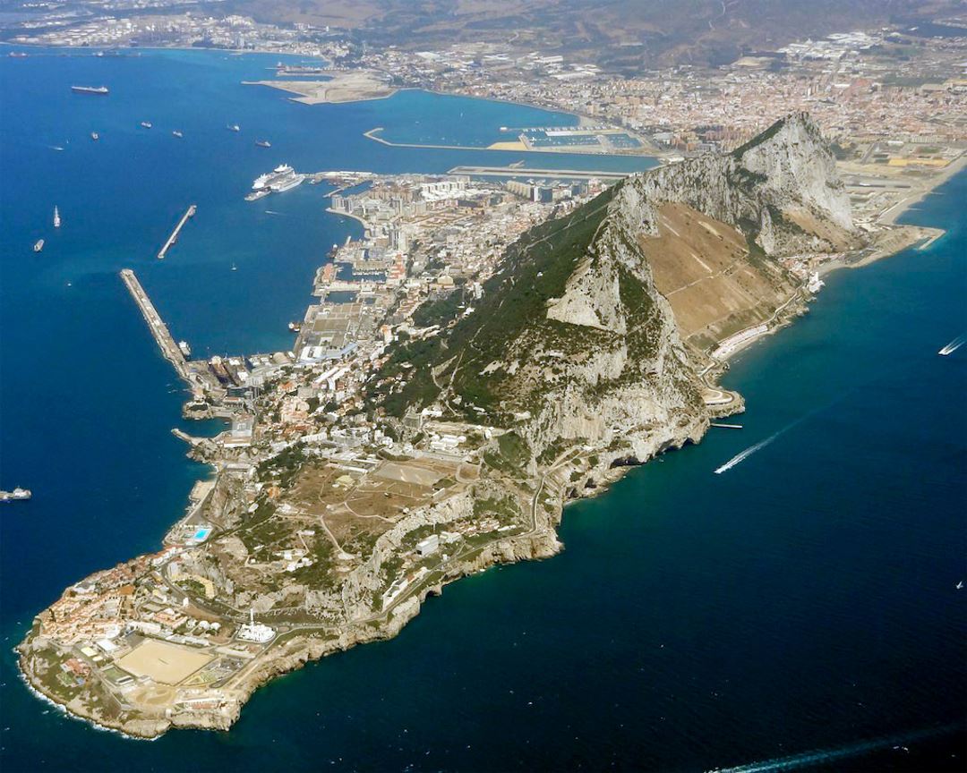 Large panoramic photo of Gibraltar