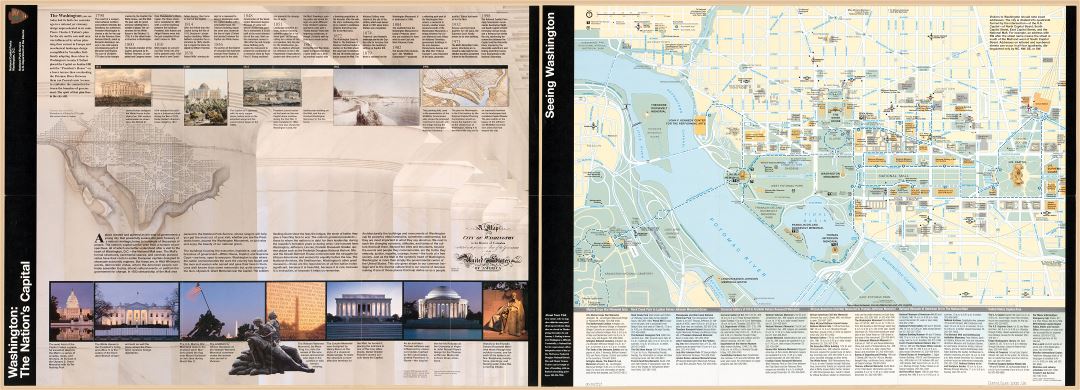 Large scale detailed tourist map of the Washington the Nation's Capital - 2000