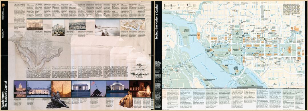 Large scale detailed tourist map of the Washington the Nation's Capital - 2005