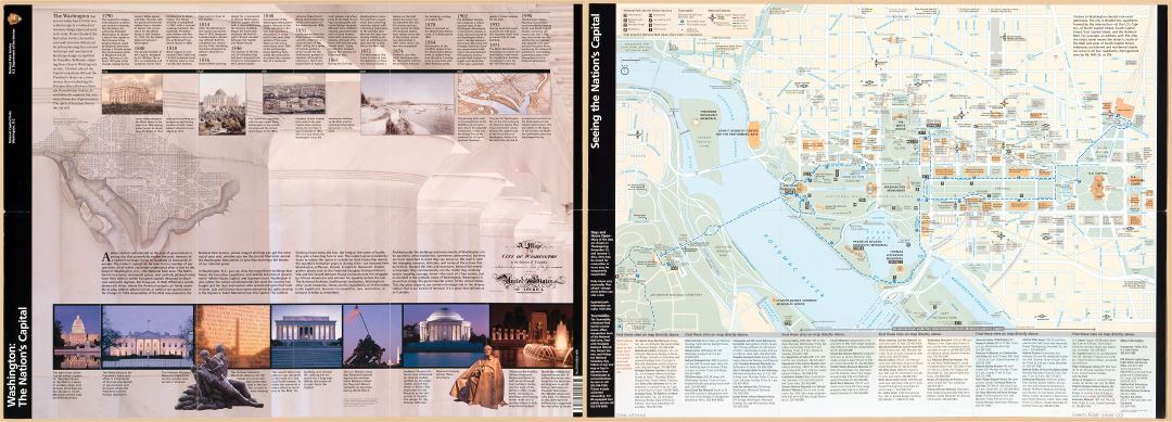 Large scale detailed tourist map of the Washington the Nation's Capital - 2008