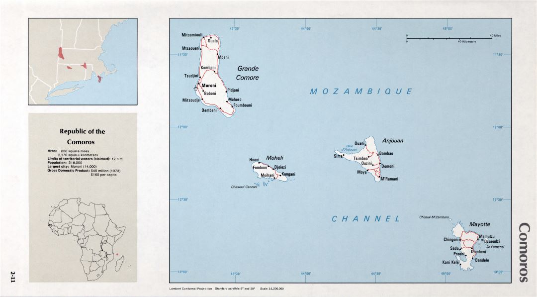 Map of Comoros (2-11)