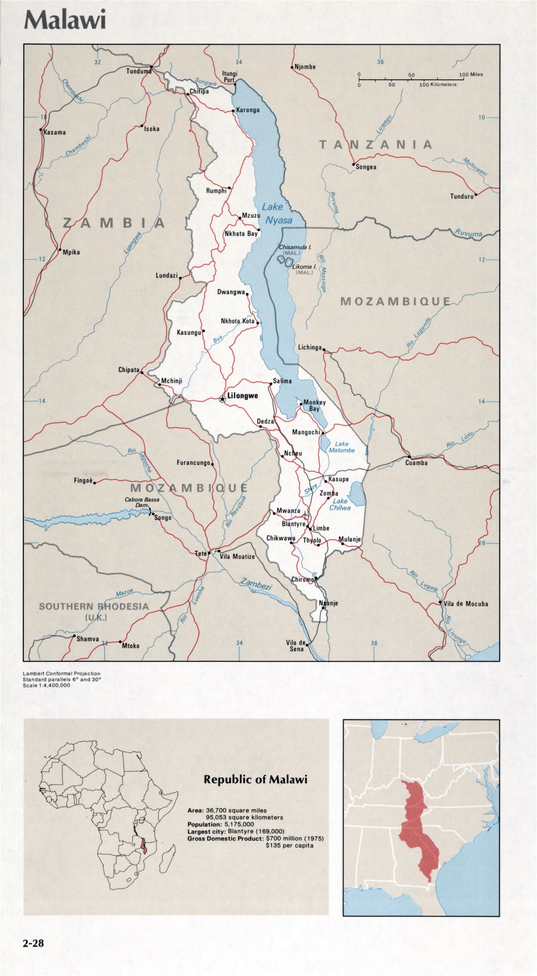 Map of Malawi (2-28)