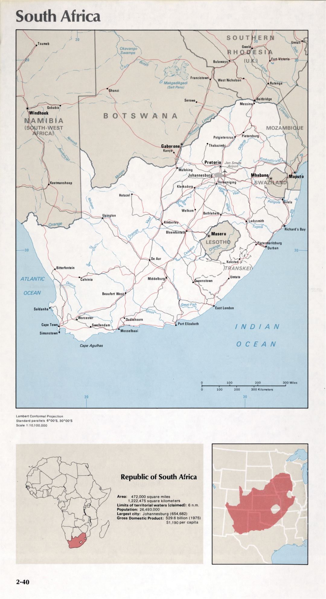 Map of South Africa (2-40)
