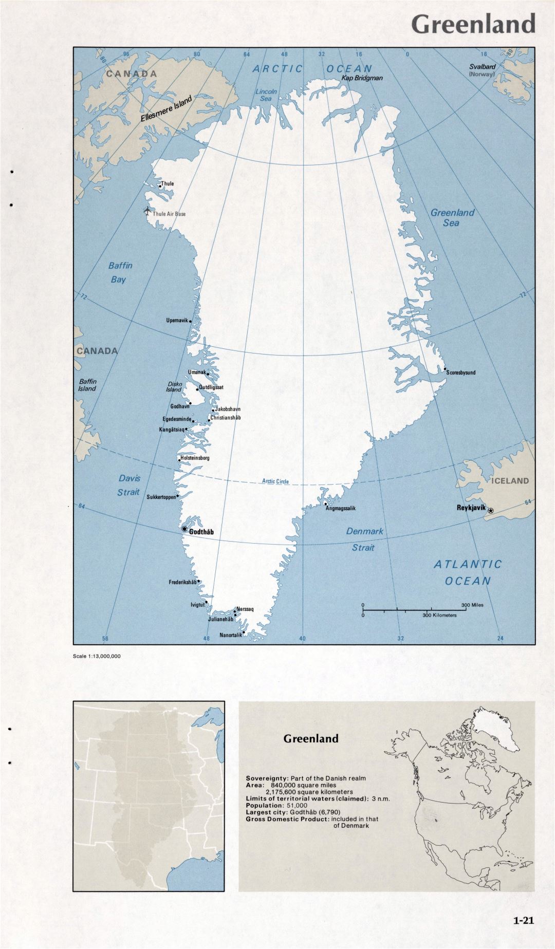 Map of Greenland (1-21)
