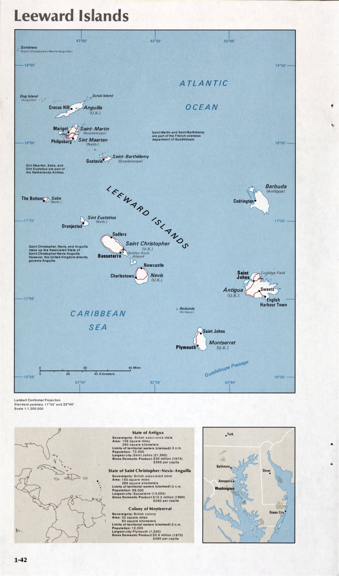 Map of Leeward Islands (1-42)