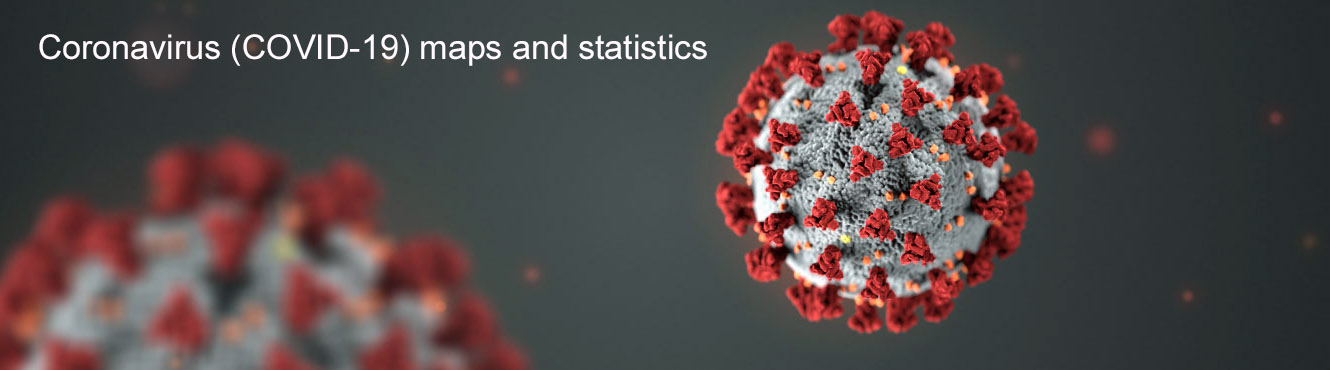 Online interactive map of the distribution of Coronavirus in the World