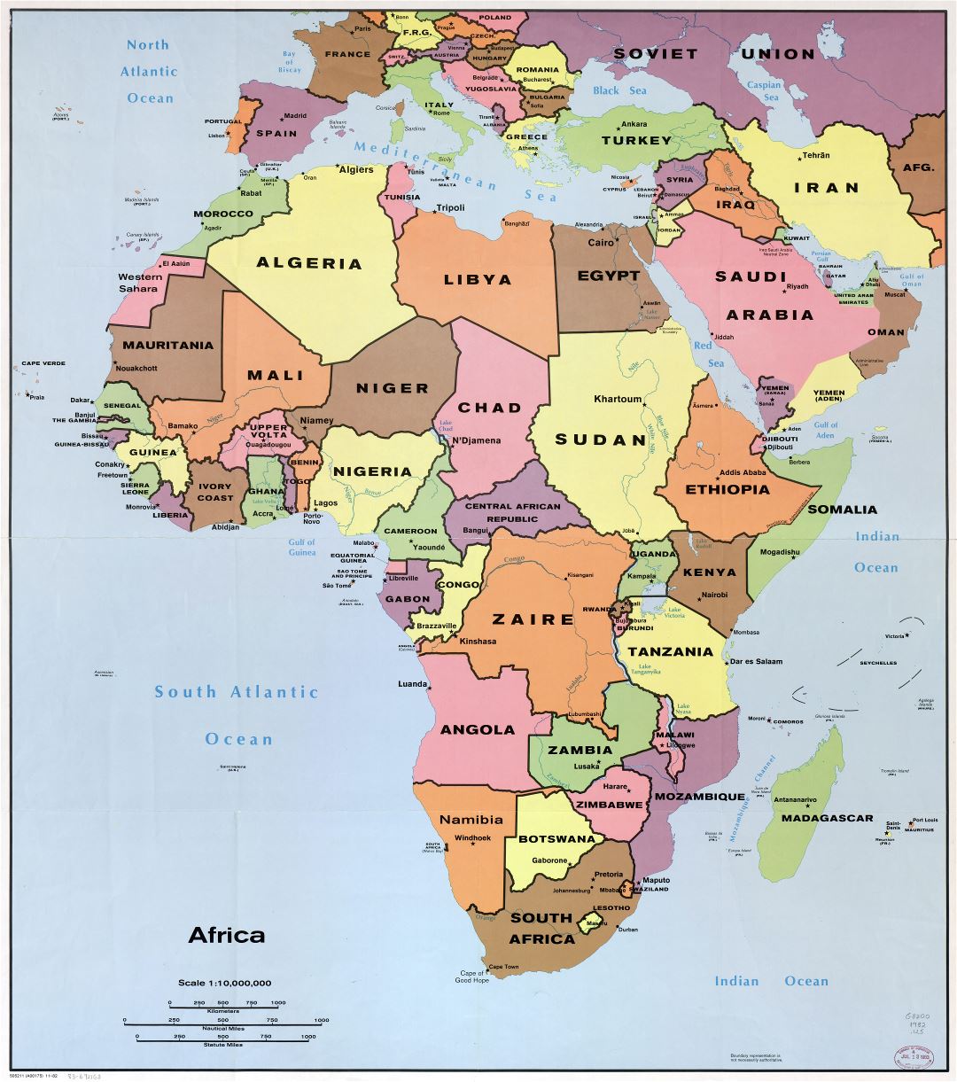 elgritosagrado11 25 New Map Of Africa Countries And Their Capitals