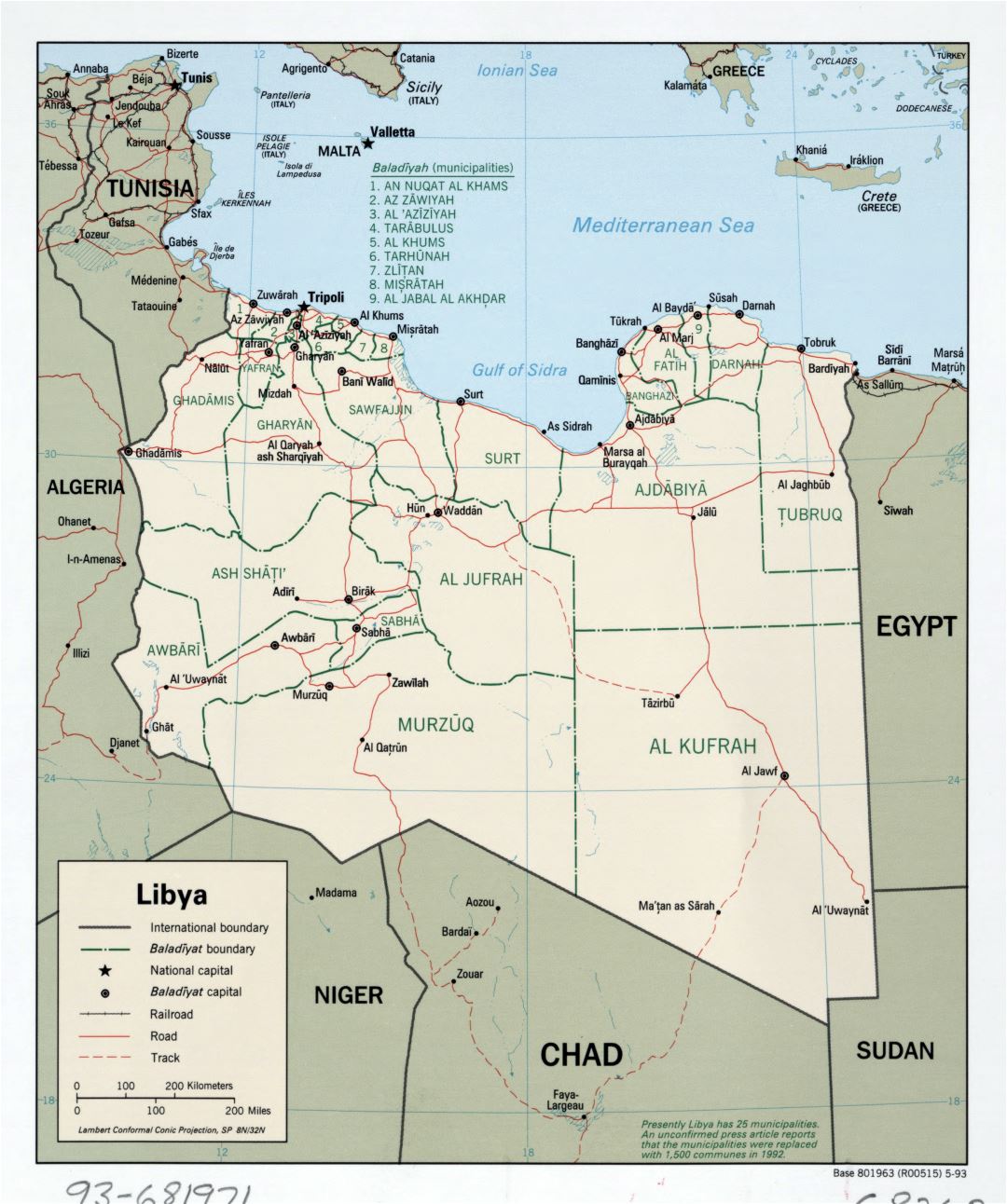 Libya Africa Map From The G Man Libyas North African Neighbors