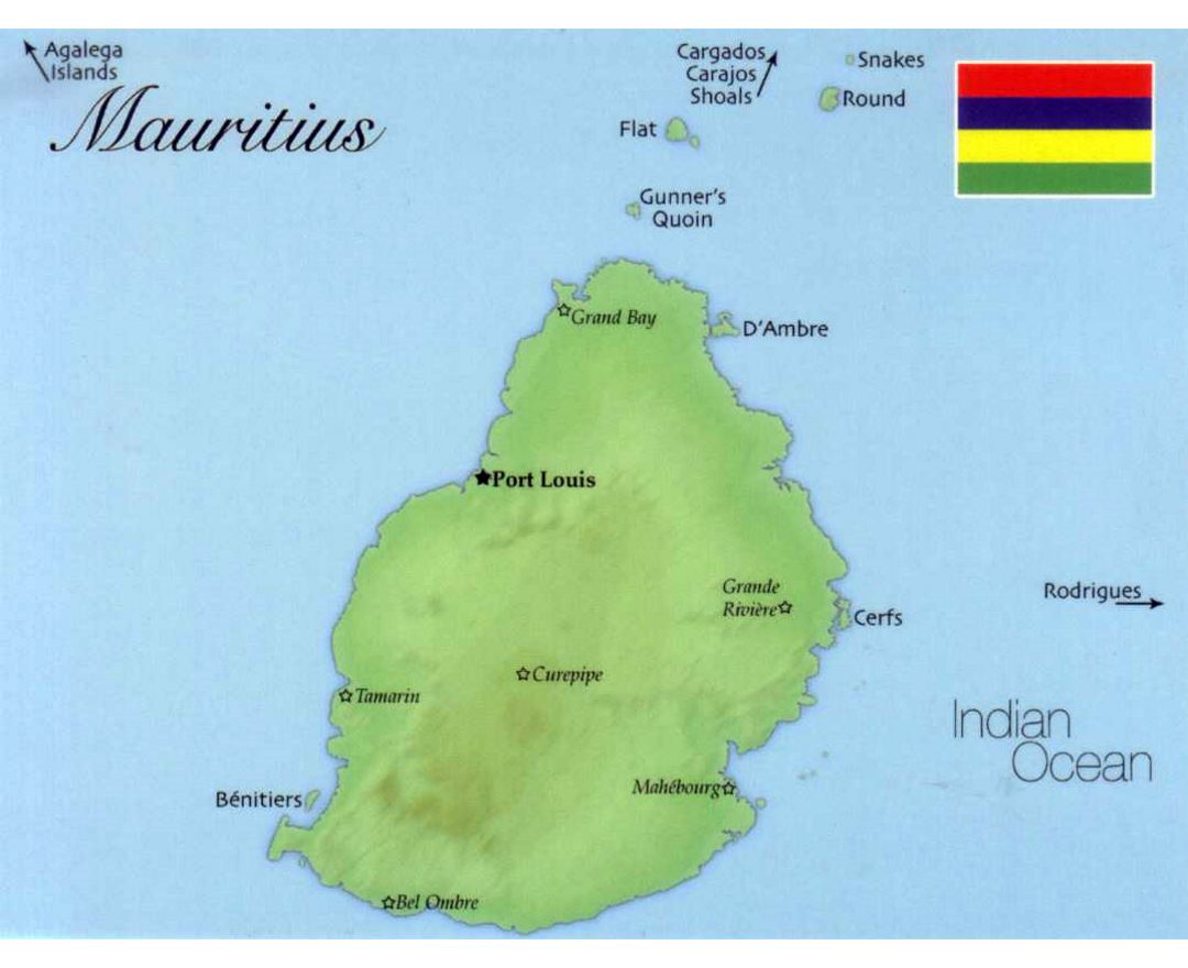 Maps Of Mauritius Collection Of Maps Of Mauritius Africa Mapsland