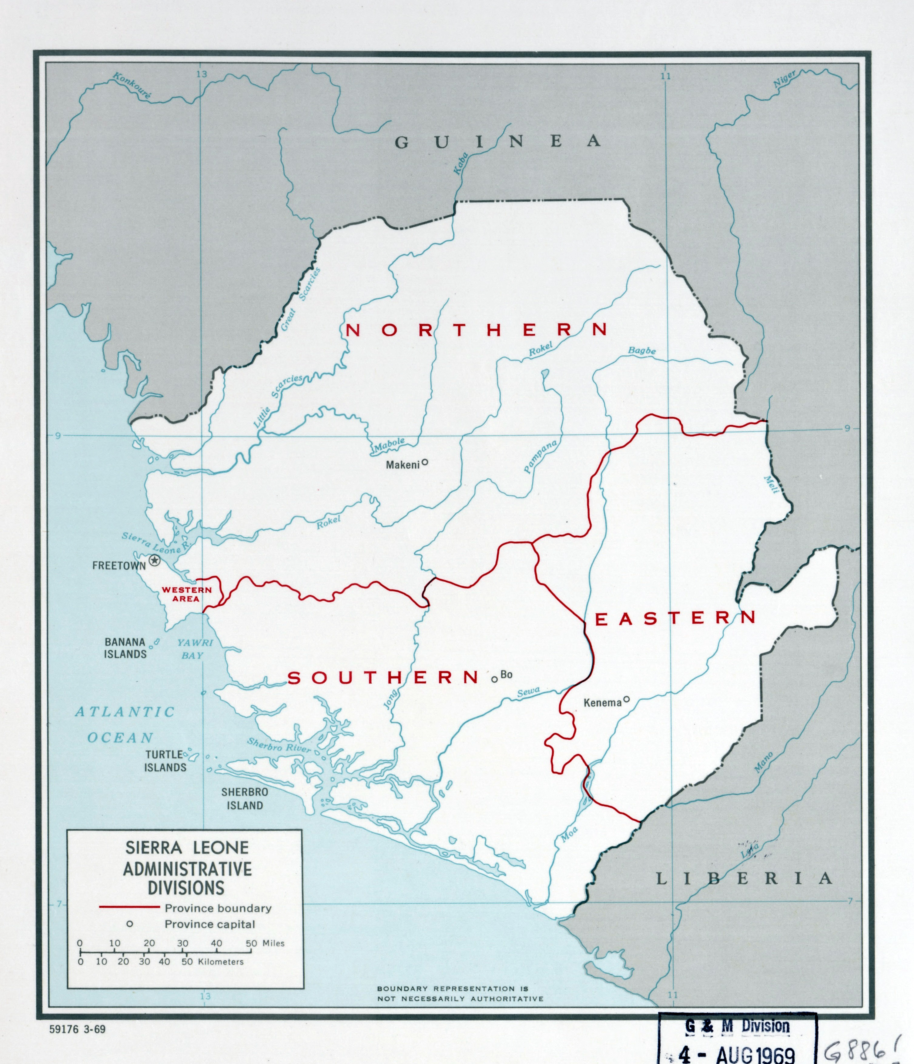 Detailed Map Of Sierra Leone