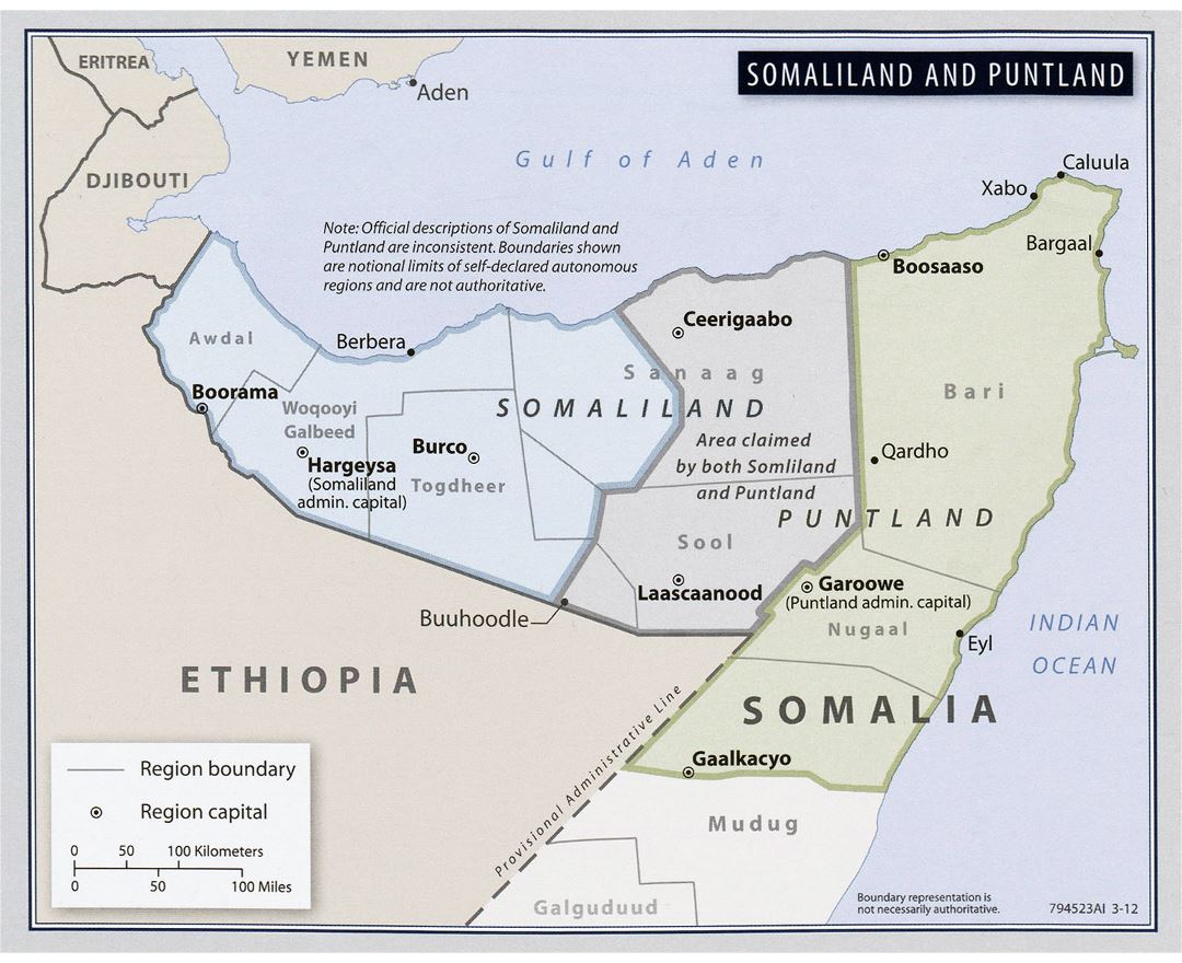 Maps of Somalia | Collection of maps of Somalia | Africa | Mapsland ...