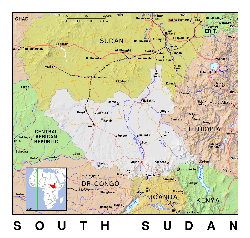 Sudan Political Map