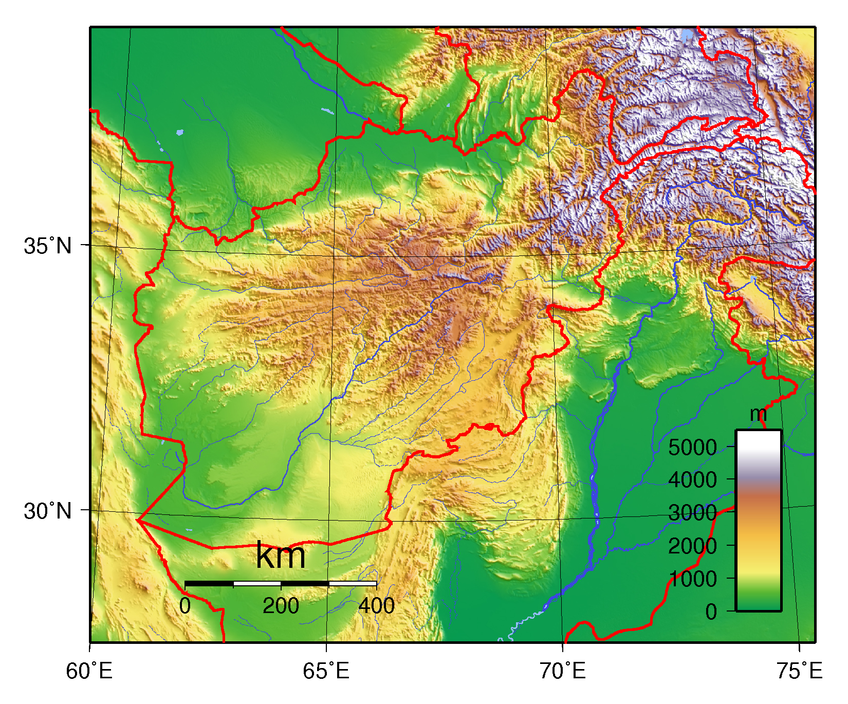 Large Topographical Map Of Afghanistan Afghanistan Asia Mapsland Maps Of The World