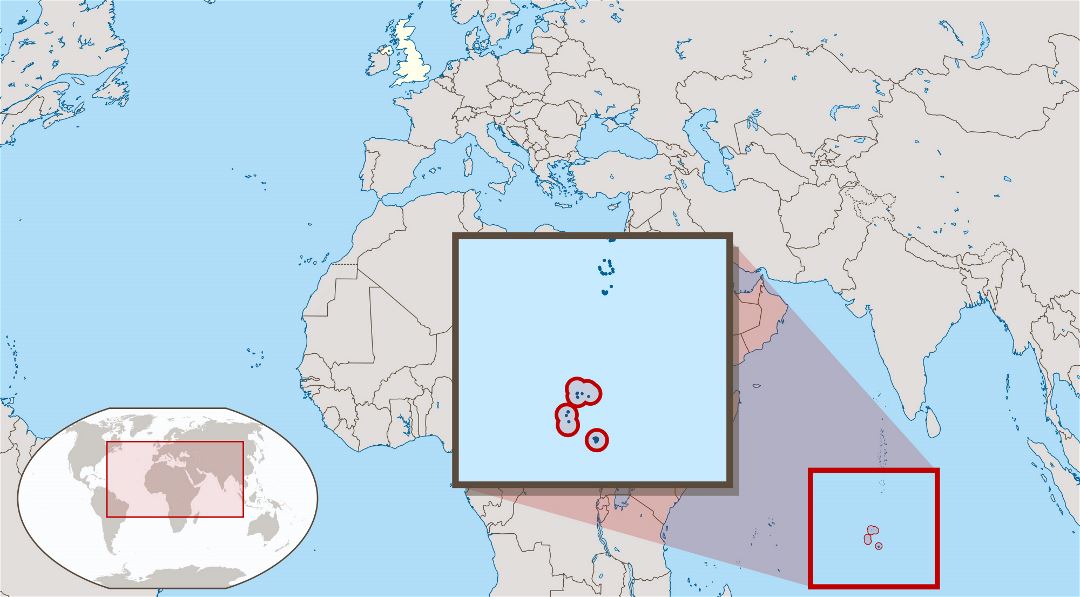 Large location map of British Indian Ocean Territory