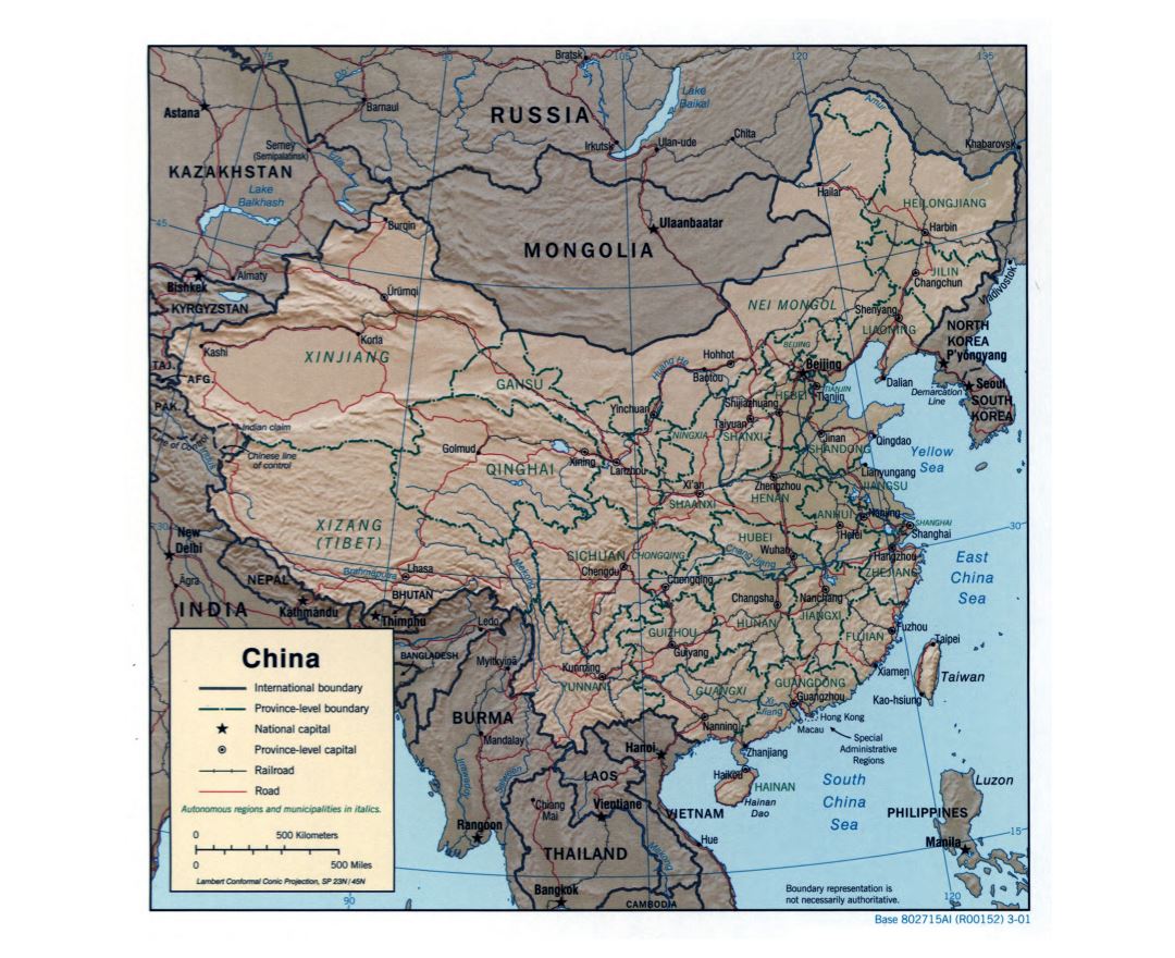 Map Of China Detailed 88 World Maps