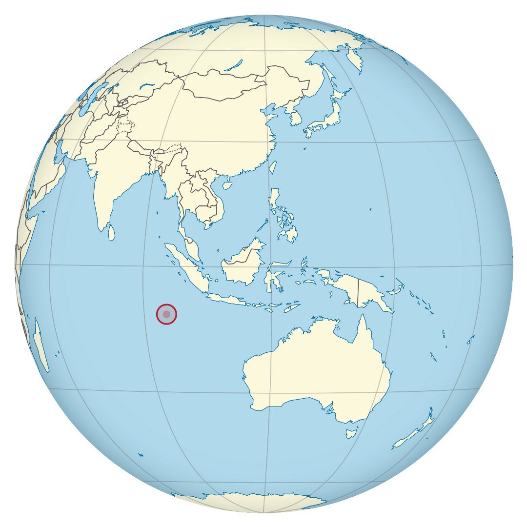 Large location map of Cocos (Keeling) Islands