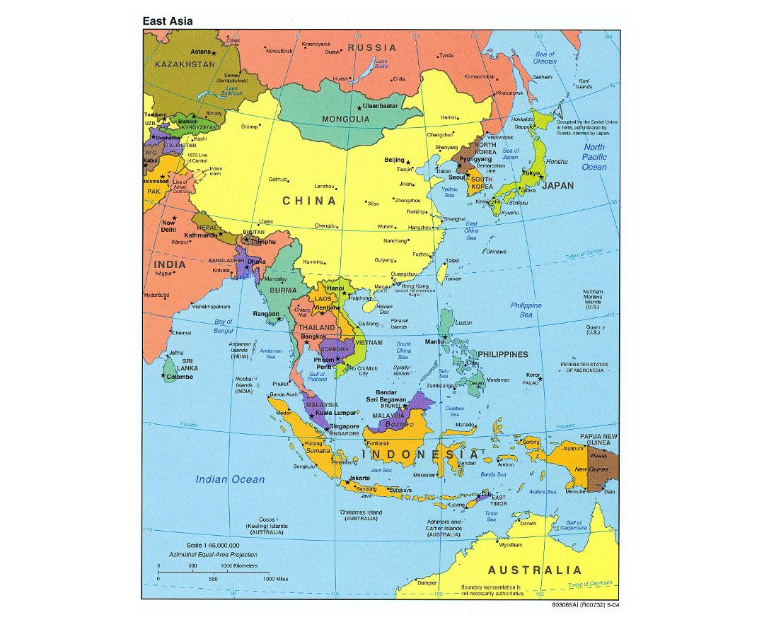 east asia political map Maps Of East Asia Collection Of Maps Of East Asia Asia