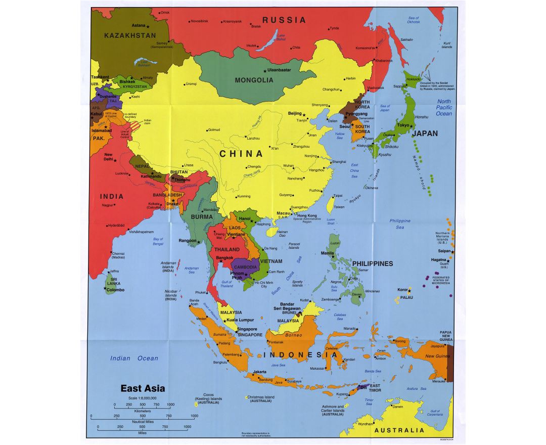 Maps Of East Asia | Collection Of Maps Of East Asia | Asia | Mapsland | Maps Of The World