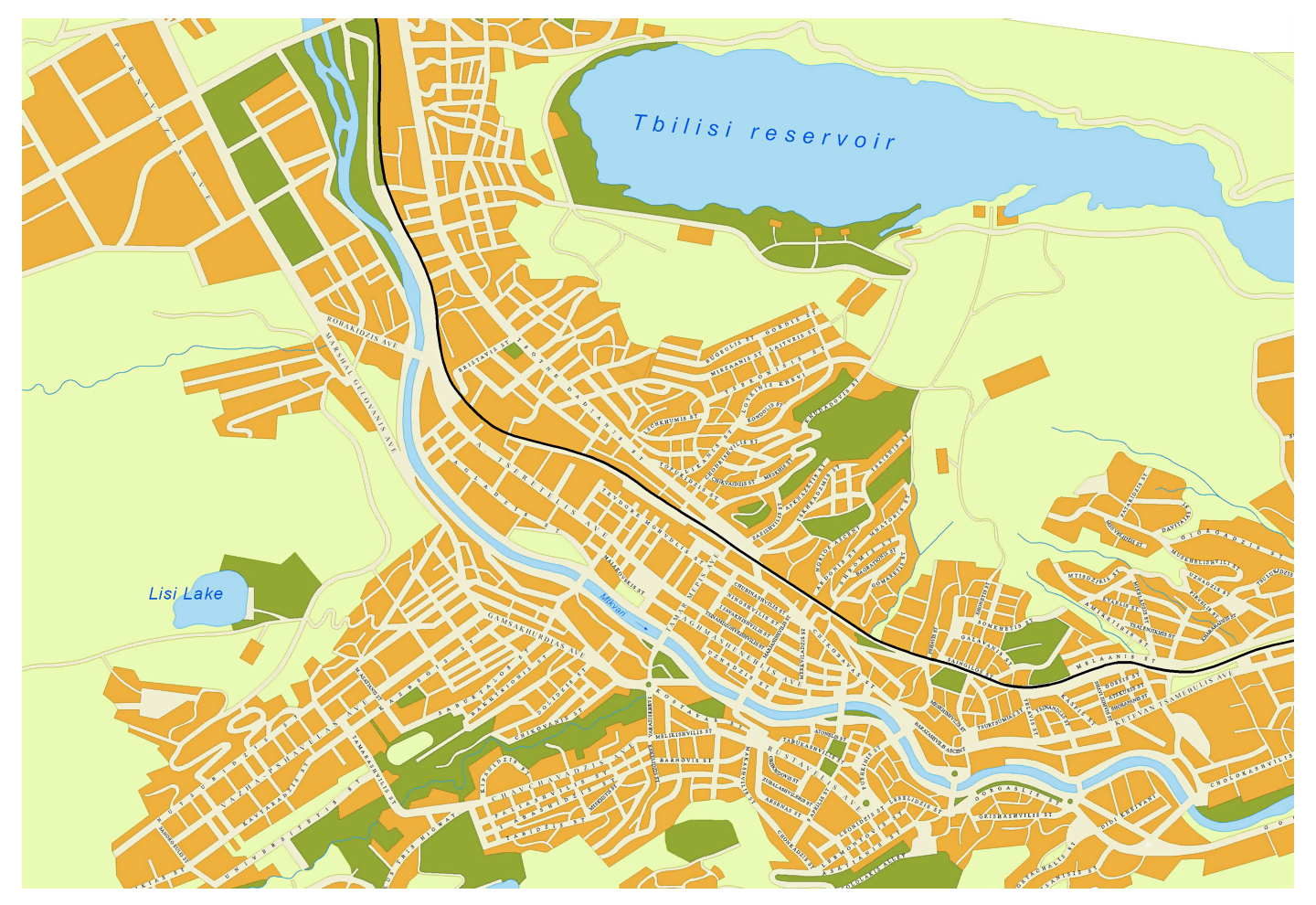 Tbilisi Attractions Map