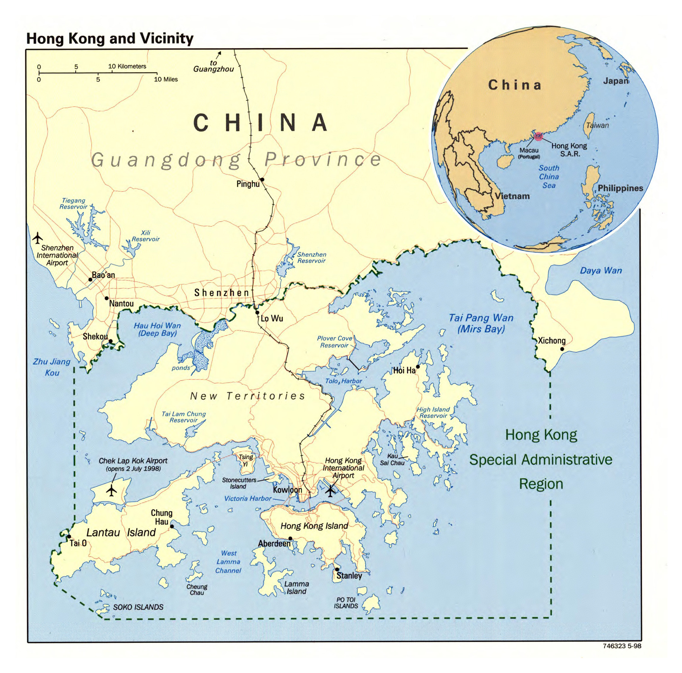 Maps Of Hong Kong Detailed Map Of Hong Kong In English Tourist Map ...