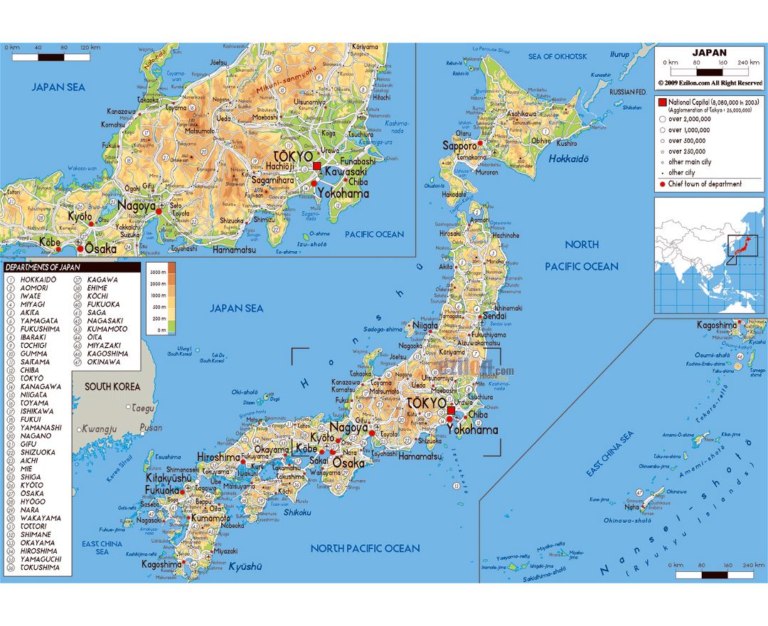 Maps of Japan | Collection of maps of Japan | Asia | Mapsland | Maps of ...