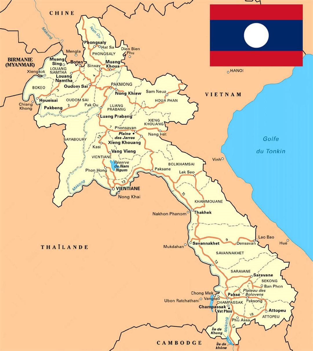 Laos Map Pdf Laos Map FXOECZ