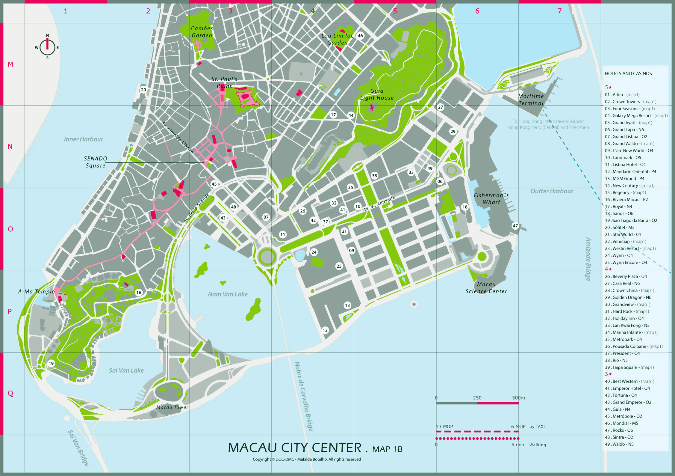 Macau Casino Map
