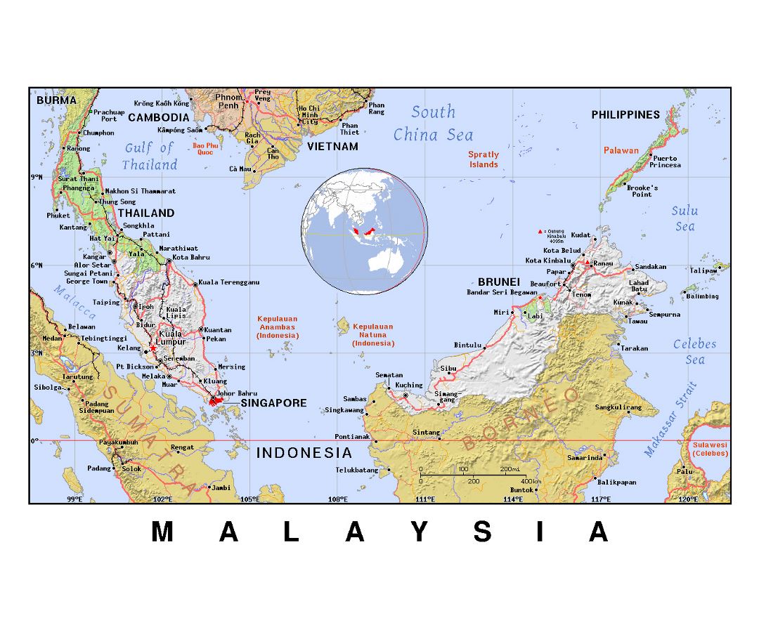 Maps Of Malaysia Collection Of Maps Of Malaysia Asia Mapsland