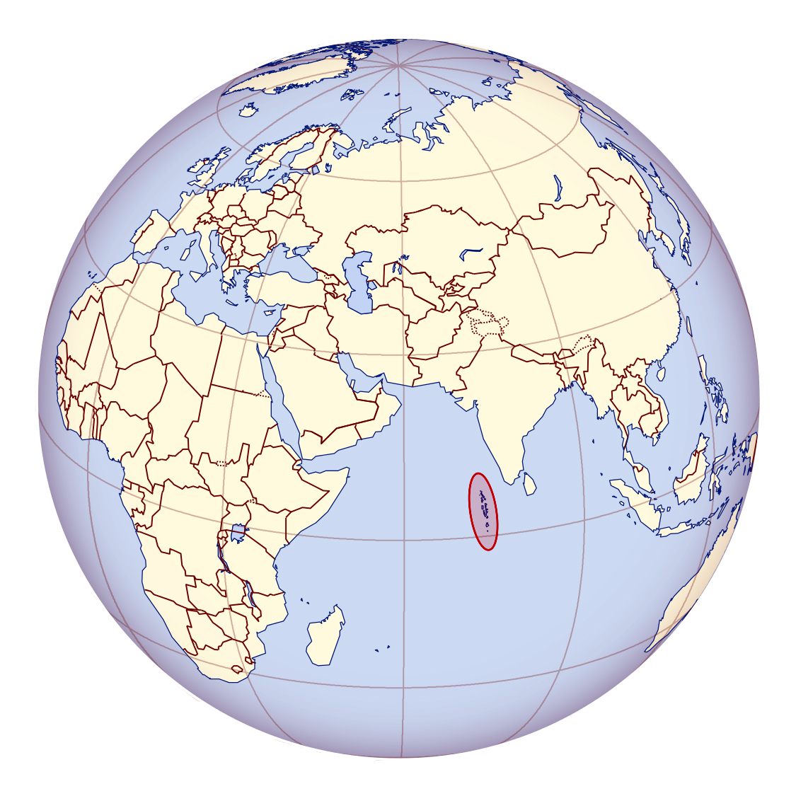 Map Of Maldives In World Map