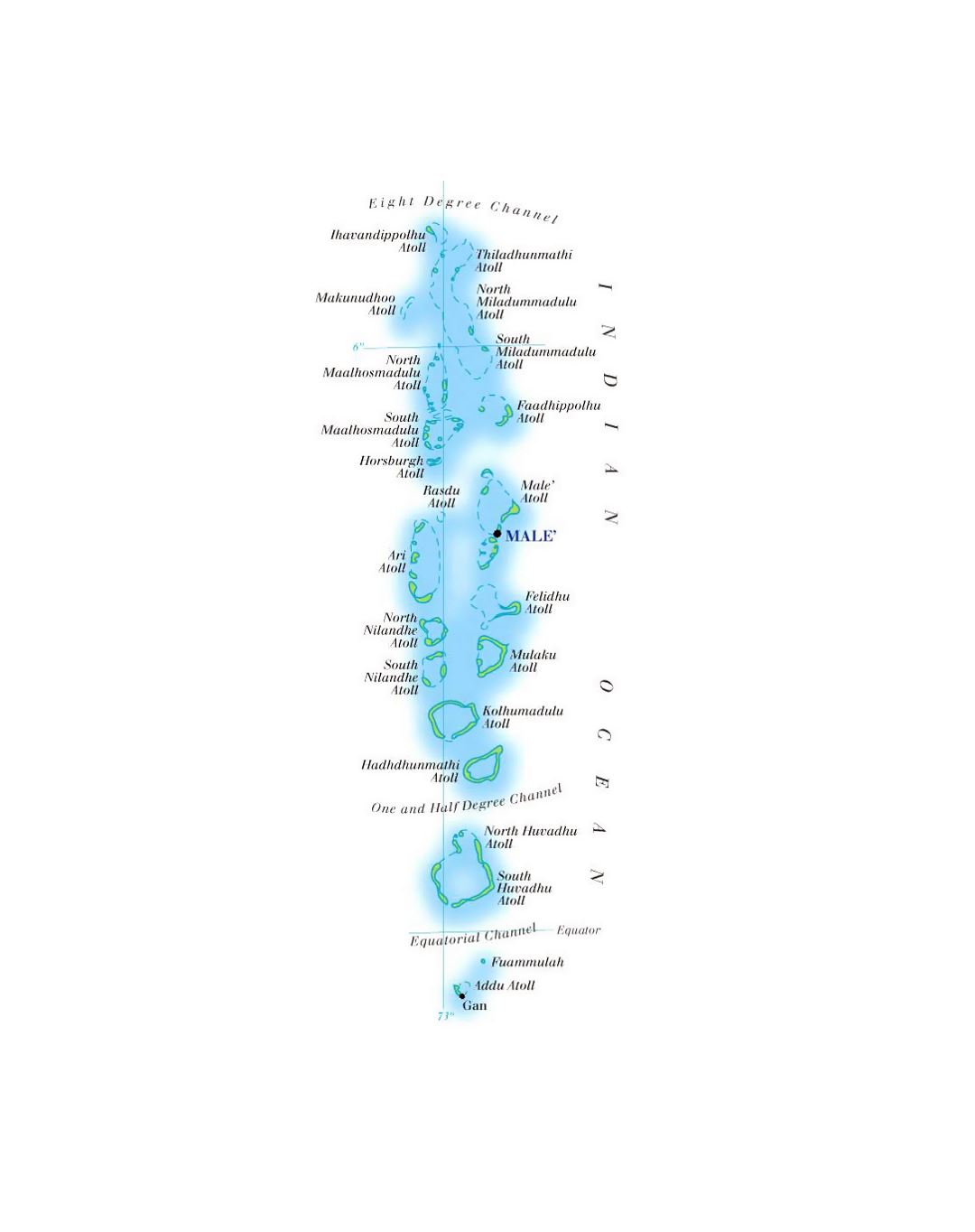 Map of Maldives