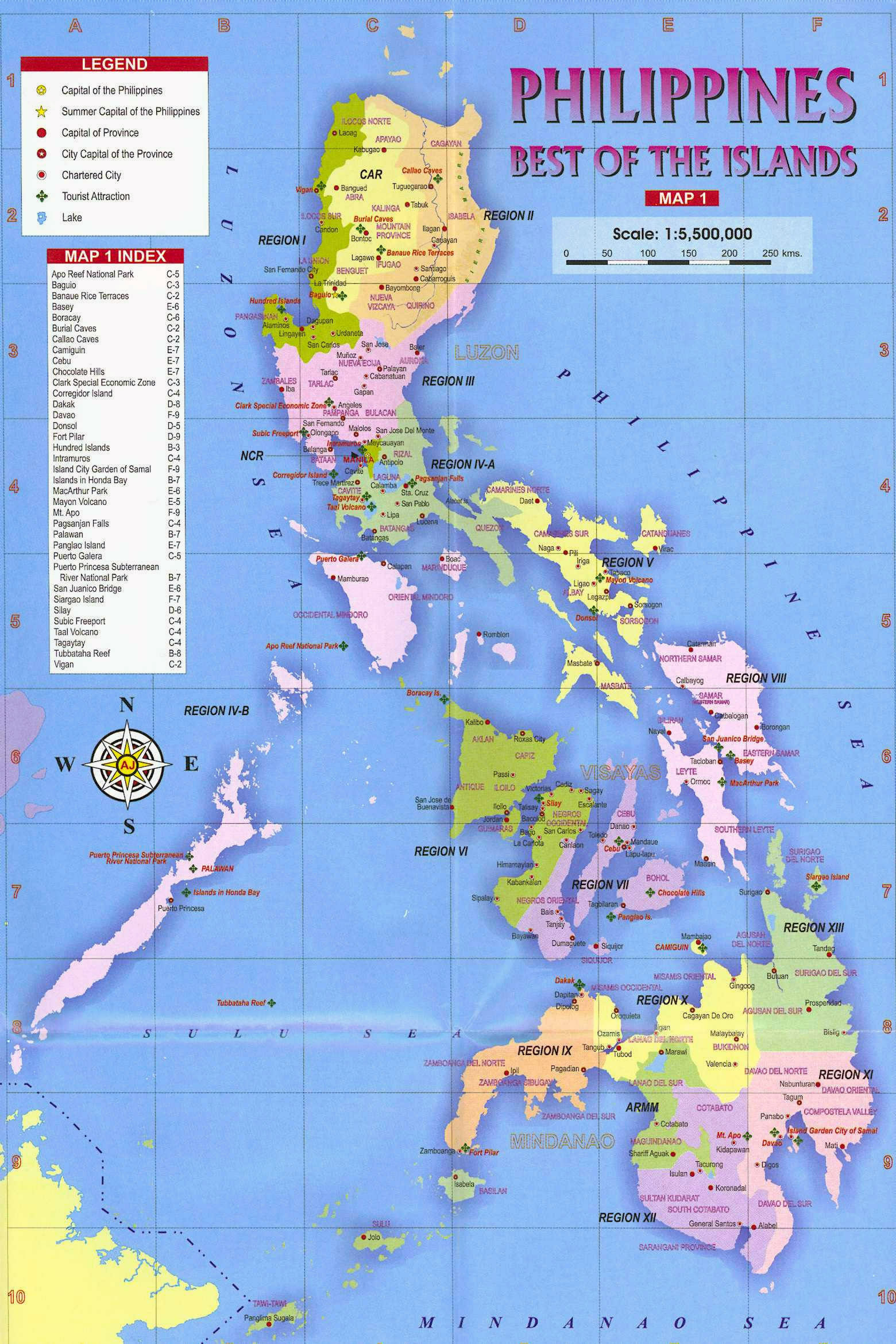 Philippine Map Region 7