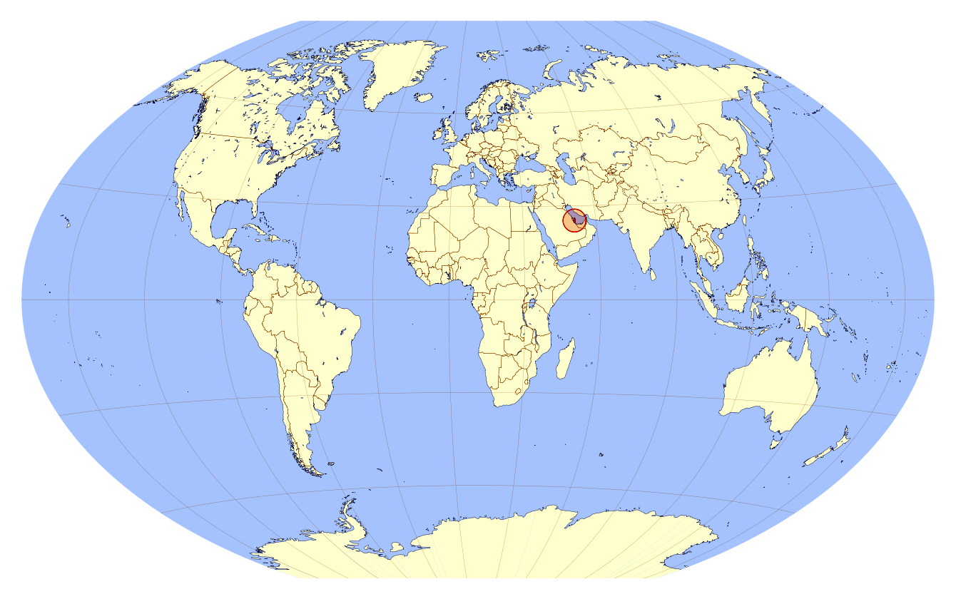 Large Location Map Of Qatar Qatar Asia Mapsland Maps Of
