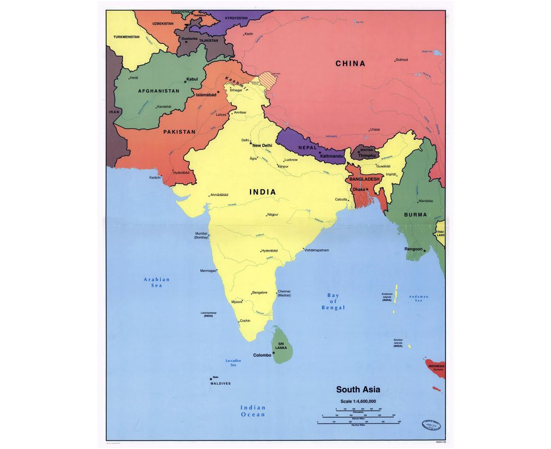 Maps of South Asia | Collection of maps of South Asia | Asia | Mapsland