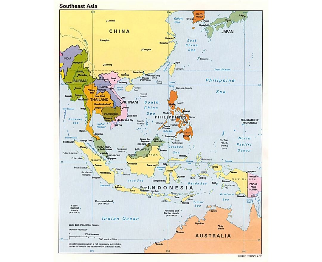 Southeast Asia Map Image