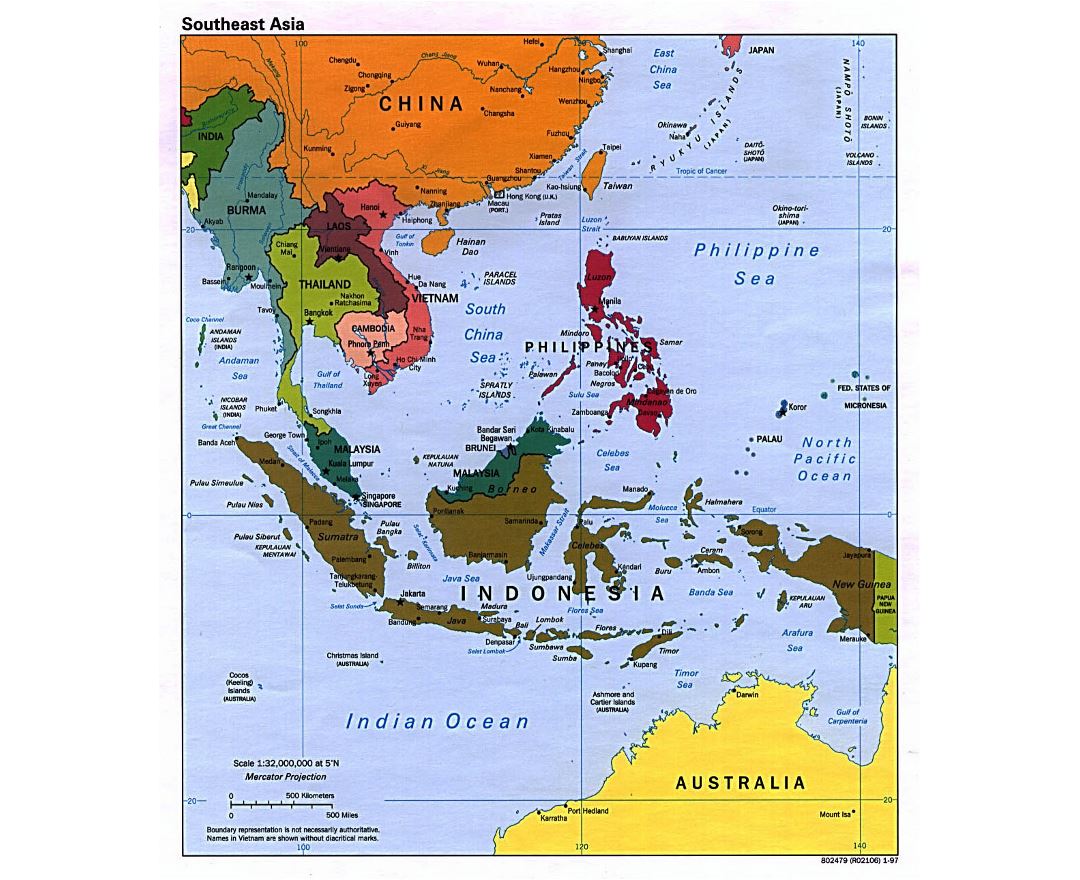 Maps Of Southeast Asia | Collection Of Maps Of Southeast Asia | Asia | Mapsland | Maps Of The World