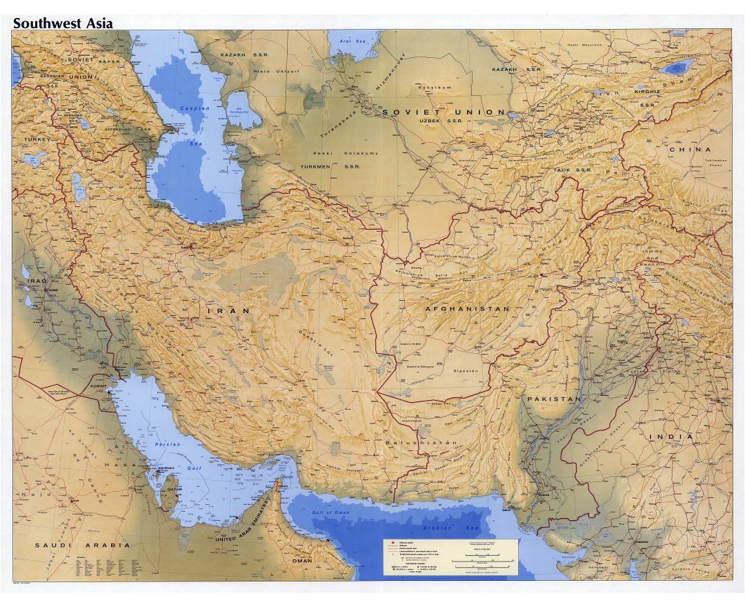 Maps of Southwest Asia Collection of maps of Southwest Asia Asia Mapsland Maps of the World