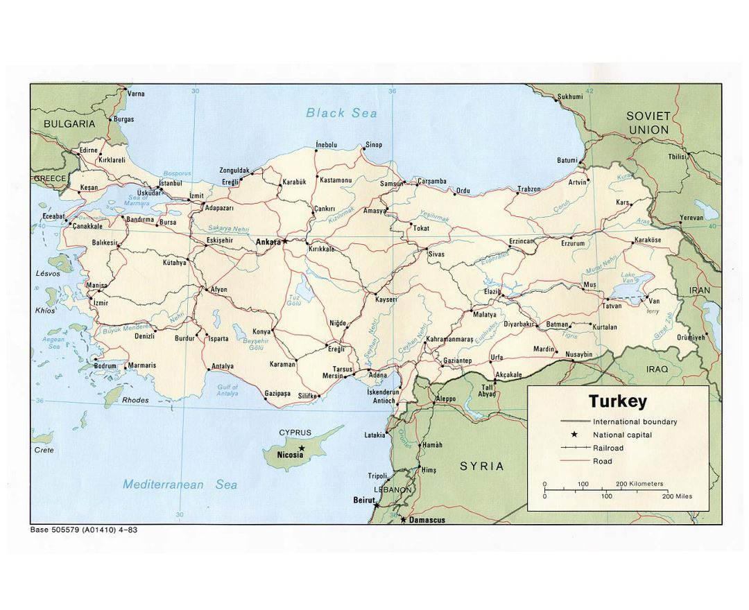 Maps of Turkey | Collection of maps of Turkey | Asia | Mapsland | Maps ...