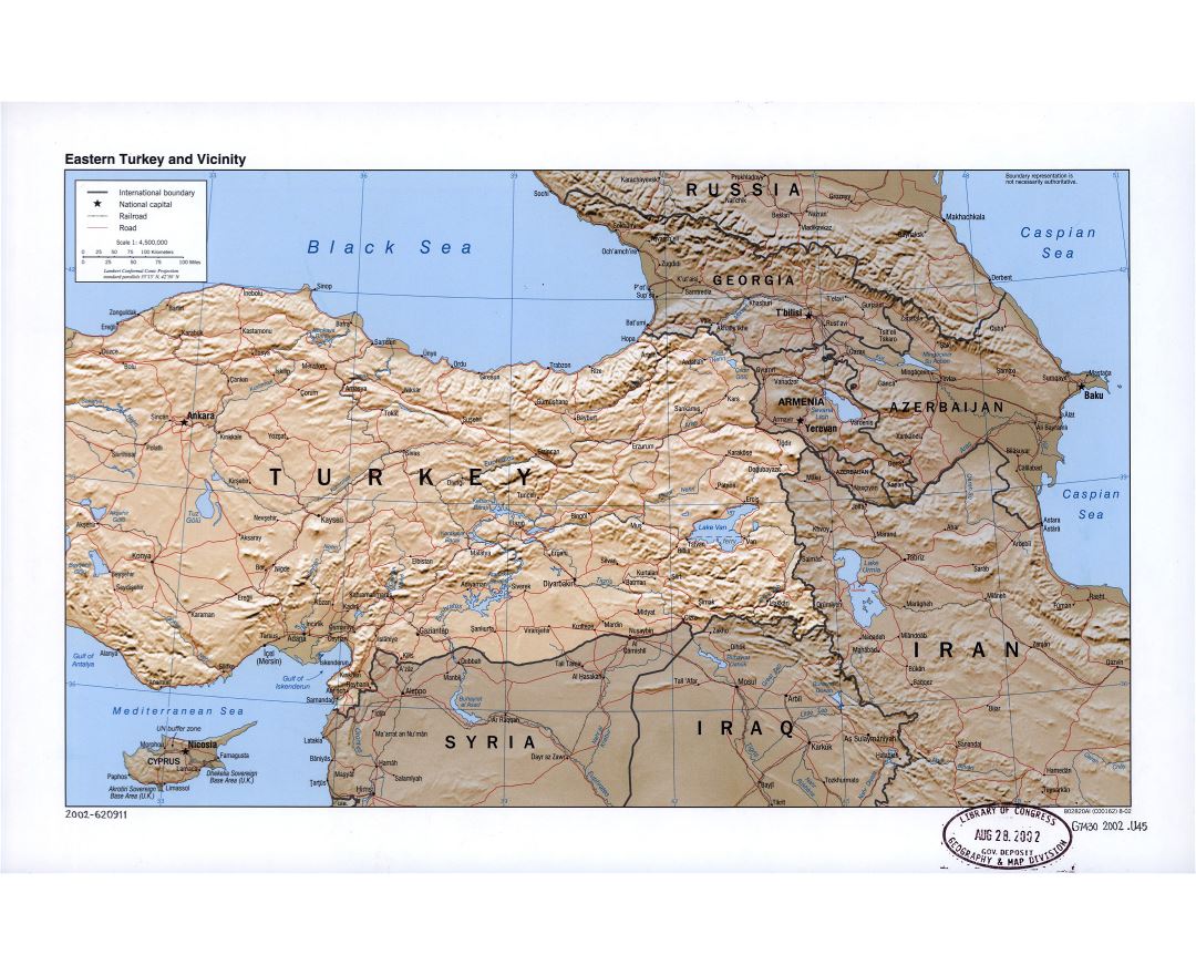 Large detailed political and administrative map of Armenia with roads and  cities - 2002, Armenia, Asia, Mapsland