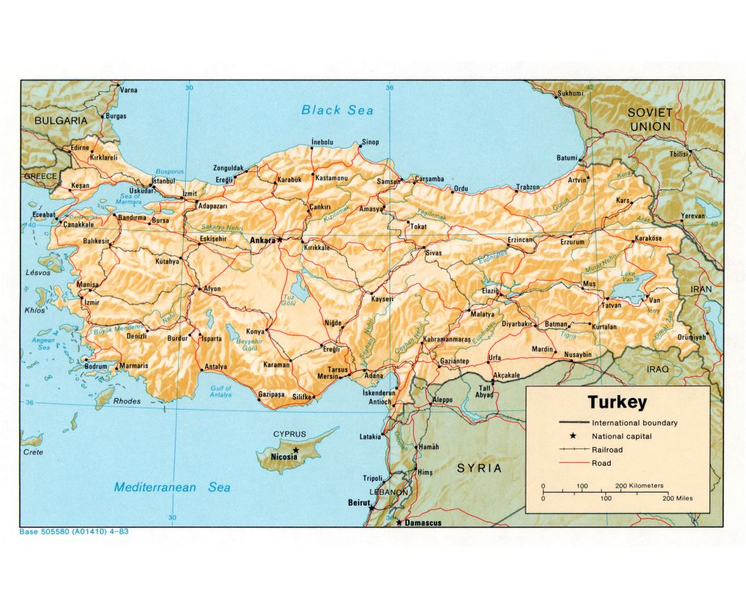 Maps of Turkey | Collection of maps of Turkey | Asia | Mapsland | Maps ...