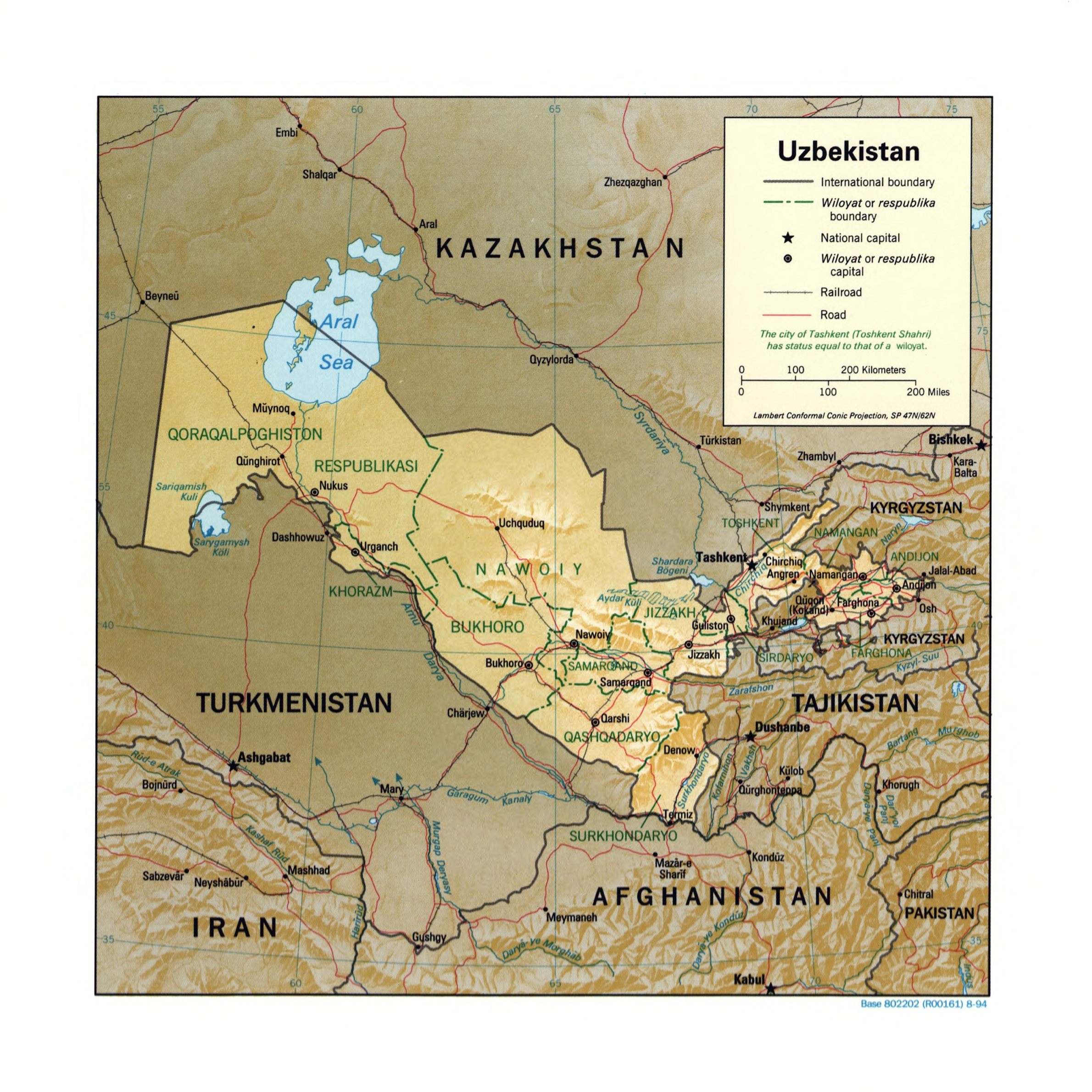 Map Of Uzbekistan And Geographical Facts OXDQH Map Of Uzbekistan And Geographical Facts OXDQH