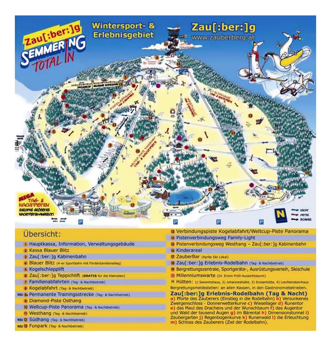 Piste map of Semmering Ski Resort - 2006