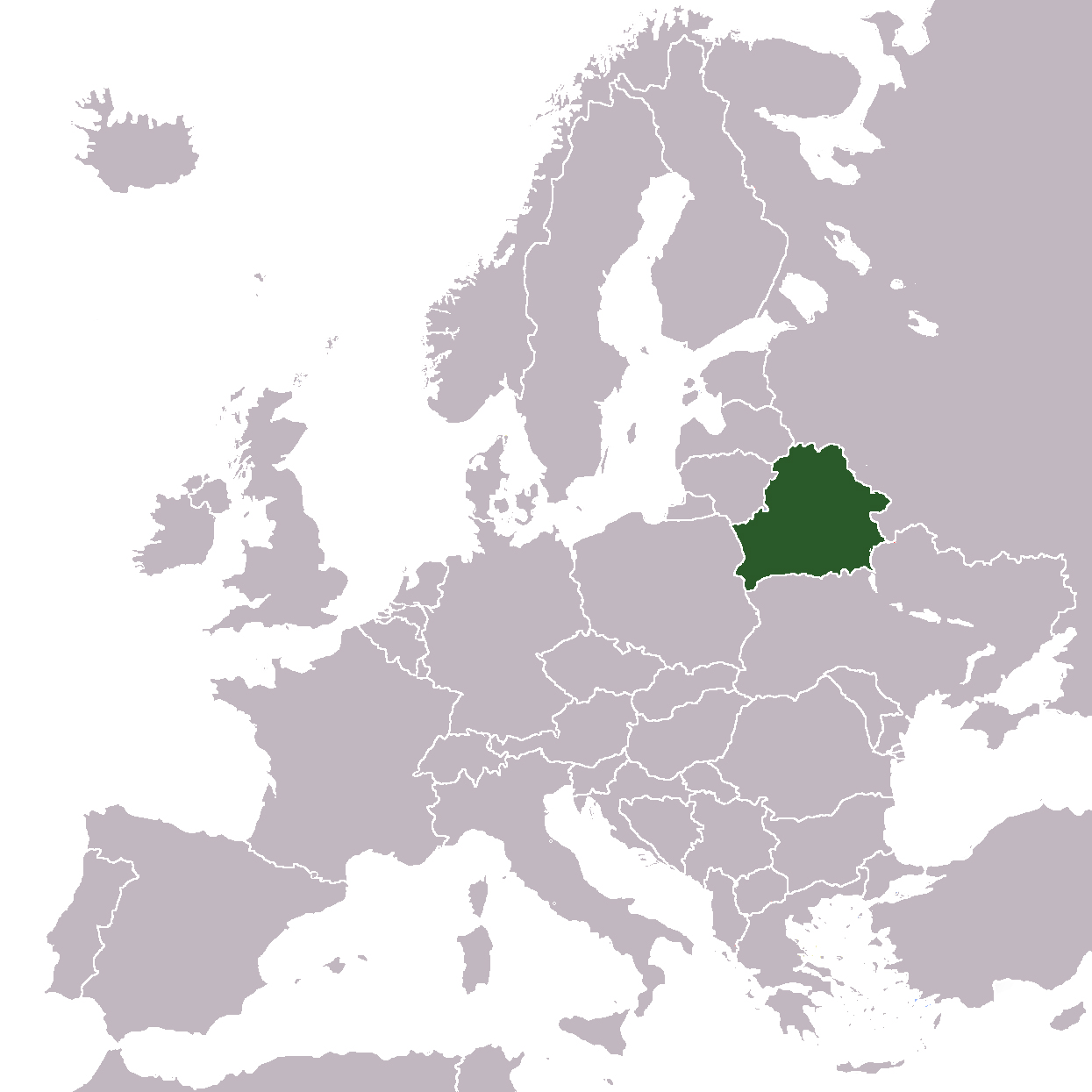 belarus location in europe