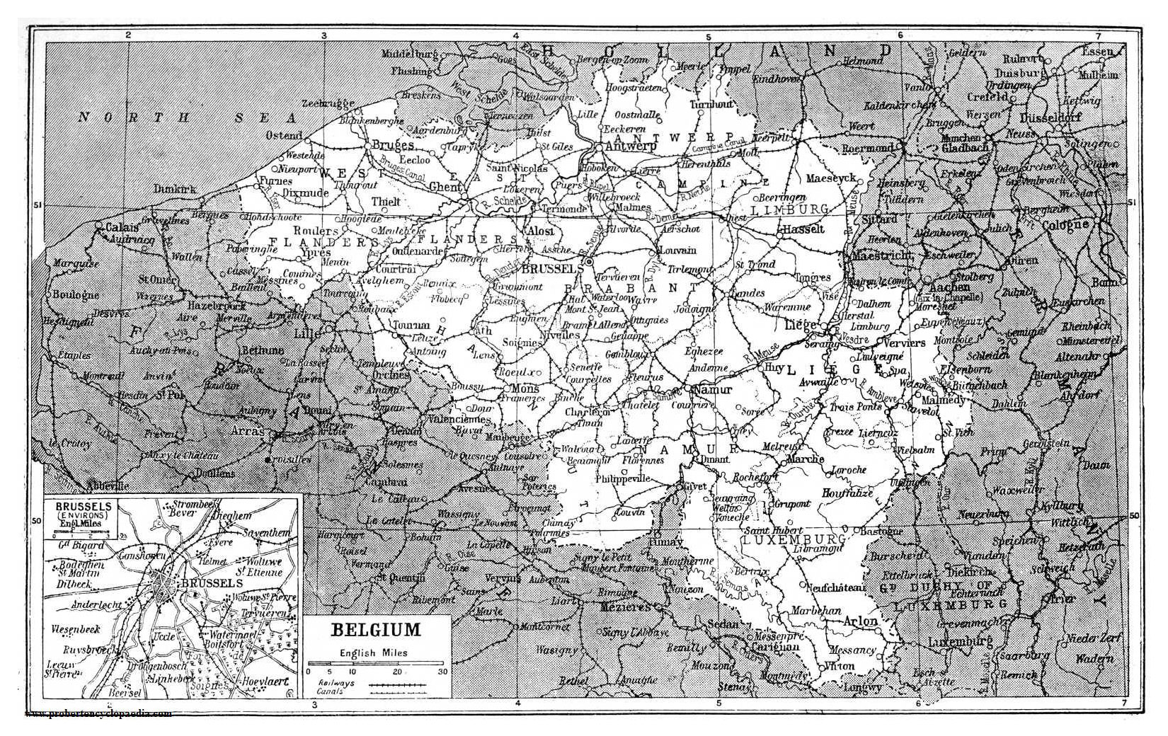 Large Old Map Of Belgium 1922 Belgium Europe Mapsland Maps Of The World