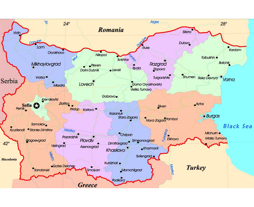 Maps Of Bulgaria Collection Of Maps Of Bulgaria Europe Mapsland
