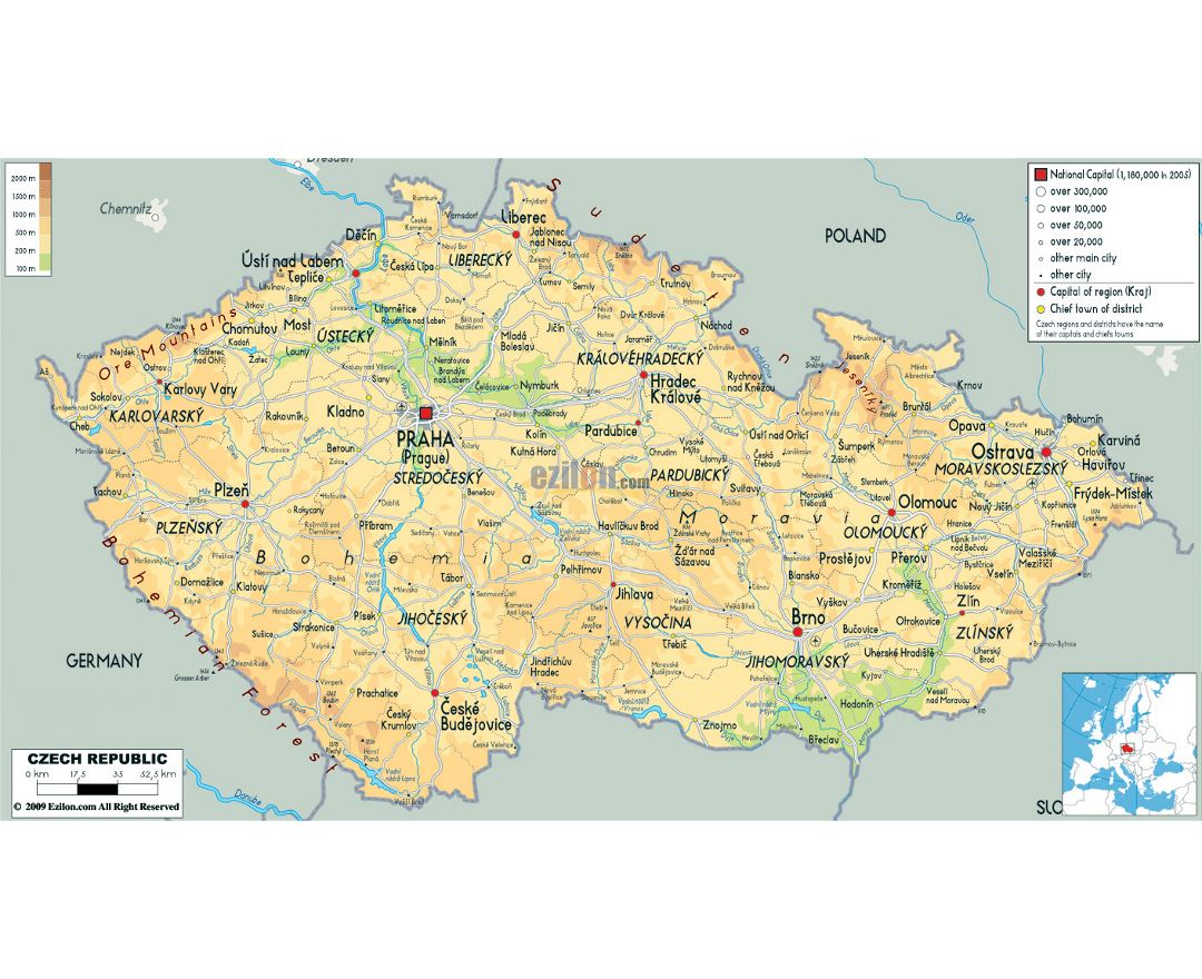 Maps Of Czech Republic Collection Of Maps Of Czech