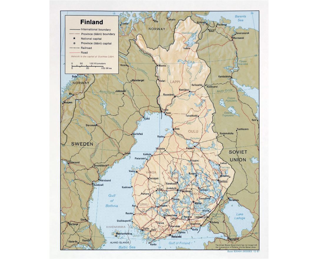 Maps Of Finland Collection Of Maps Of Finland Europe Mapsland Maps Of The World