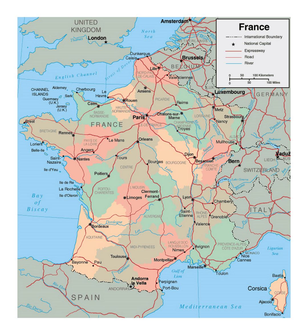 Map Of France Major Cities Oconto County Plat Map